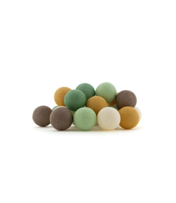 Cotton Ball Lights Outdoor Glamping Starter kit Groen