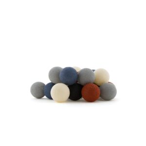 Cotton Ball Lights Outdoor Glamping Extension Kit Multicolor