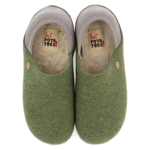 Hot Potatoes 92094 Sloffen Dames Groen