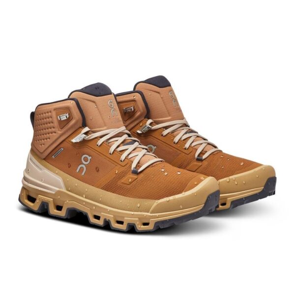 ON Cloudrock 2 Waterproof Wandelschoen Heren Bruin