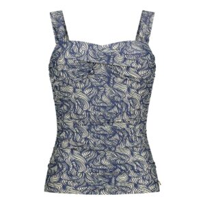 ten Cate Beach Abstract Tankini Top Dames Blauw