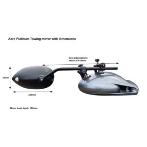 Milenco - Aero Platinum Caravanspiegel Set