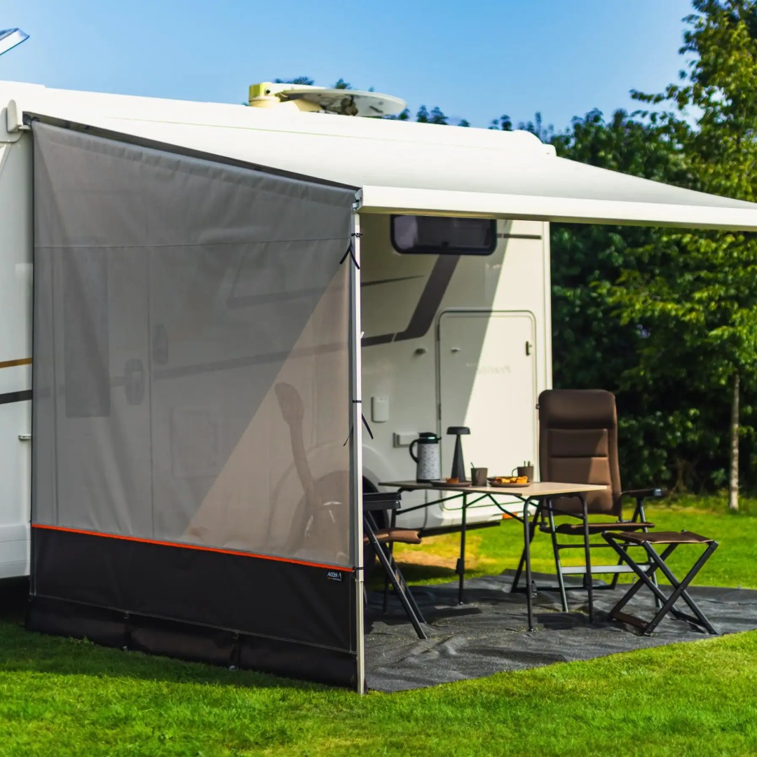Reda - Adventure Side 250 Mesh Links voor Thule en Fiamma Cassetteluifels
